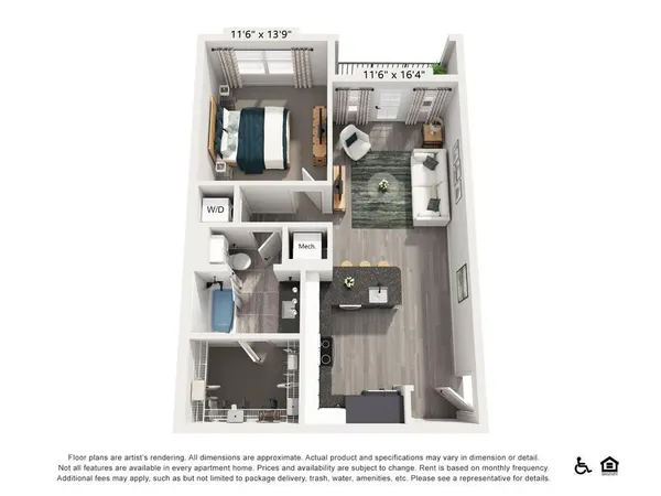 $1,647 | 3890 Floyd Road Southwest, Unit A1, Austell, GA 30106