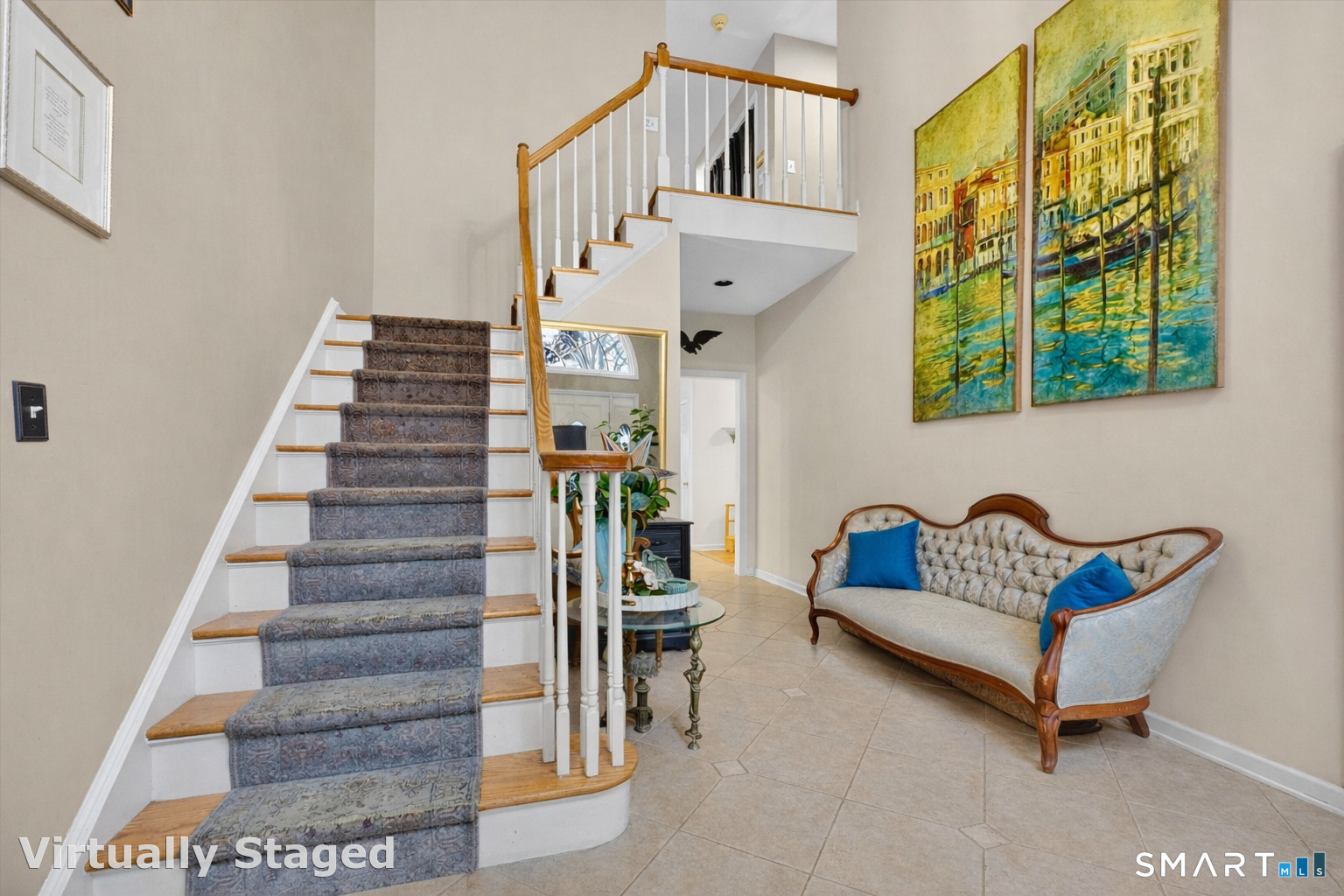 123 A Peaceable Street Redding, CT 06896 - Photo 27 of 44 a view of entryway with furniture and stairs