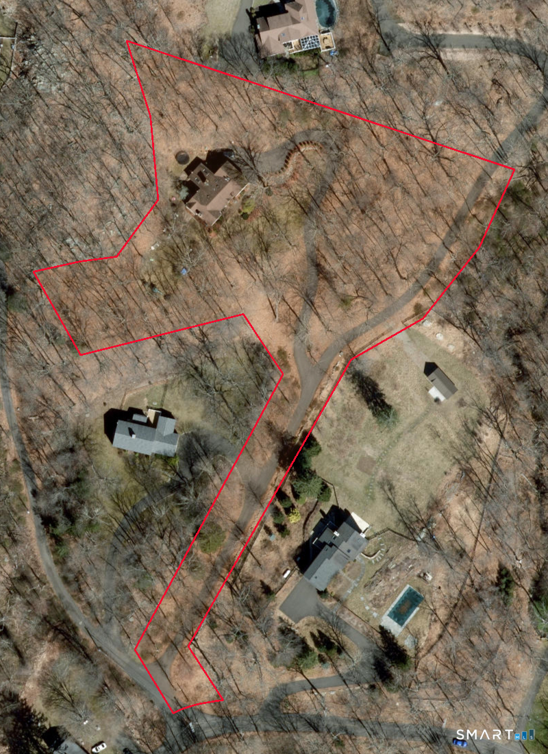 123 A Peaceable Street Redding, CT 06896 - Photo 44 of 44 a aerial view of a backyard of a house