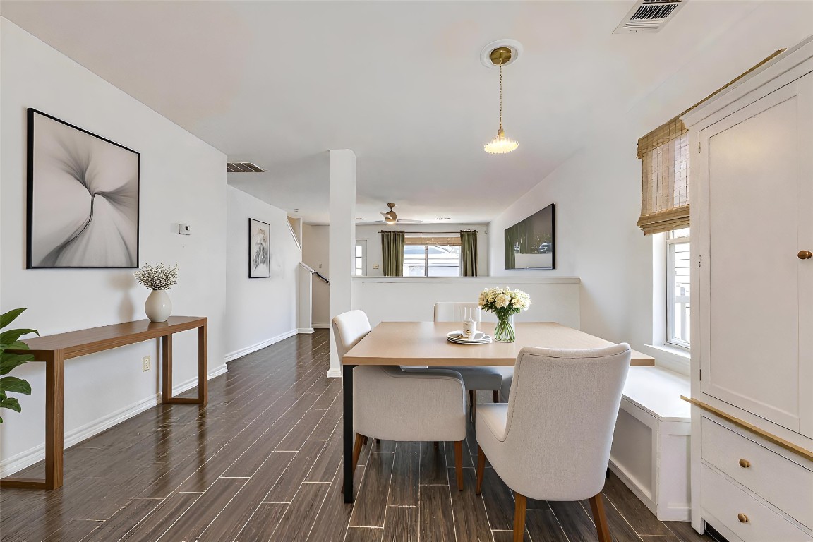 356 Wetzel Kyle, TX 78640 - Photo 6 of 24 a dining room with furniture and wooden floor