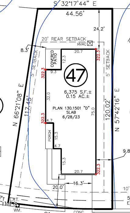 2713 Princess Tree Drive Raleigh, NC 27616 - Photo 7 of 7 lot 47 TP plot plan