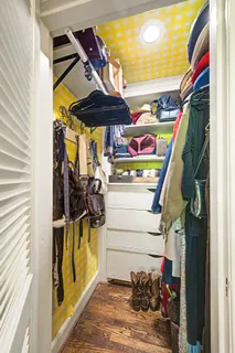 a room with storage and utility