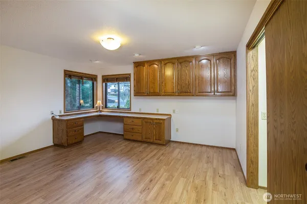 a room with furniture and window