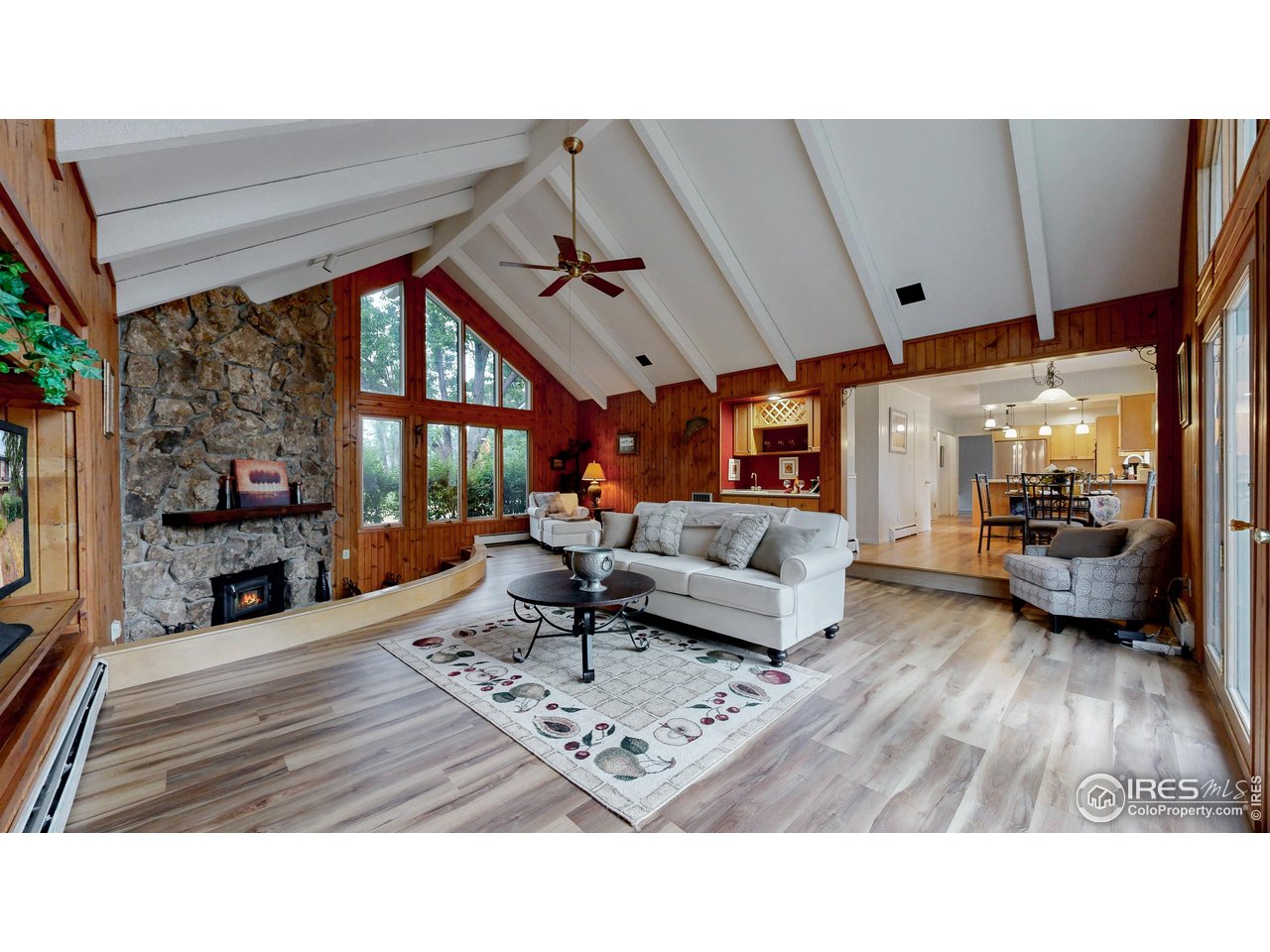 901 Club View Road Fort Collins, CO 80524 - Photo 16 of 40 Vaulted Ceilings with Wood and Stone Features