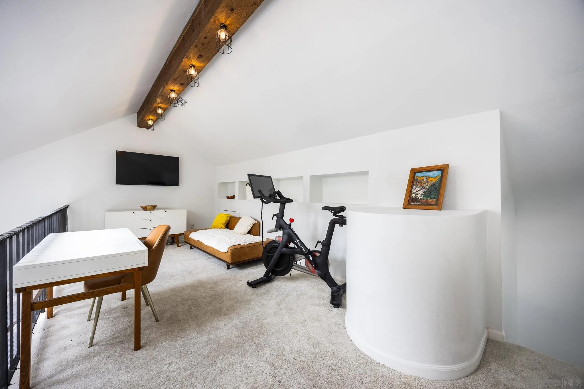 3568 Front Street, Unit D San Diego, CA 92103 - Photo 9 of 24 a living room with furniture and a flat screen tv