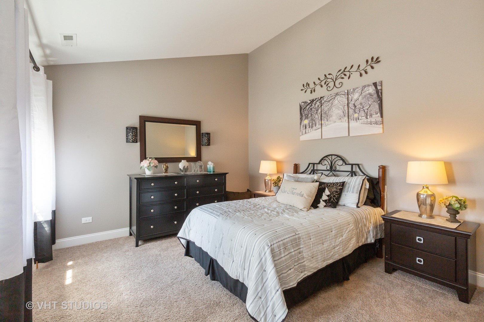 1175 Falcon Ridge Drive, Unit 1175 Elgin, IL 60124 - Photo 9 of 17 a bedroom with a bed and a night stand