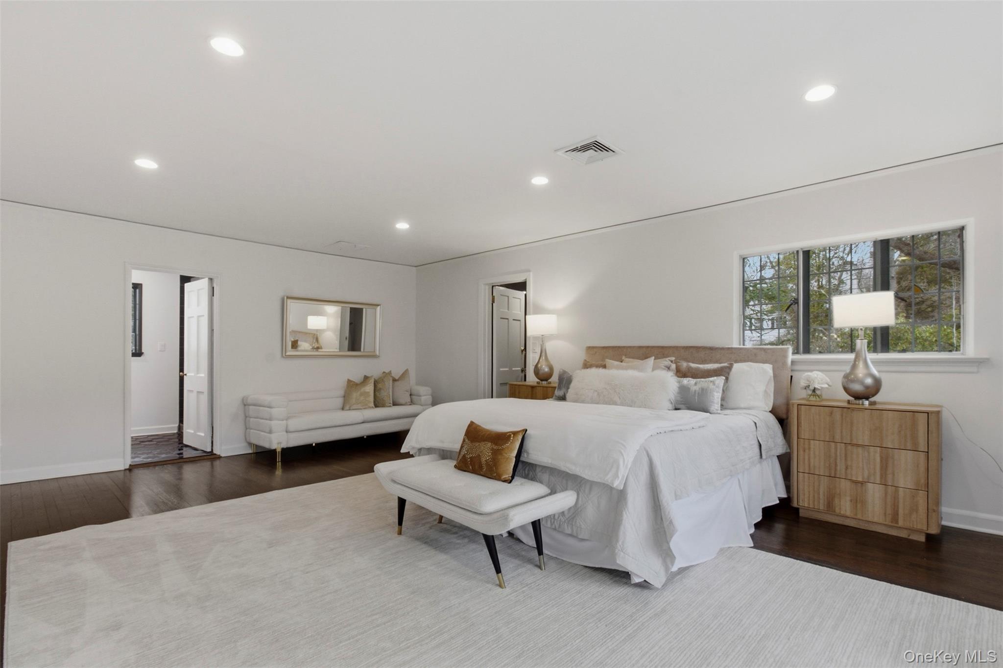 9 Rye Road Rye, NY 10580 - Photo 22 of 50 Spacious primary suite with enormous walk-in closet/ dressing area and an en-suite bath