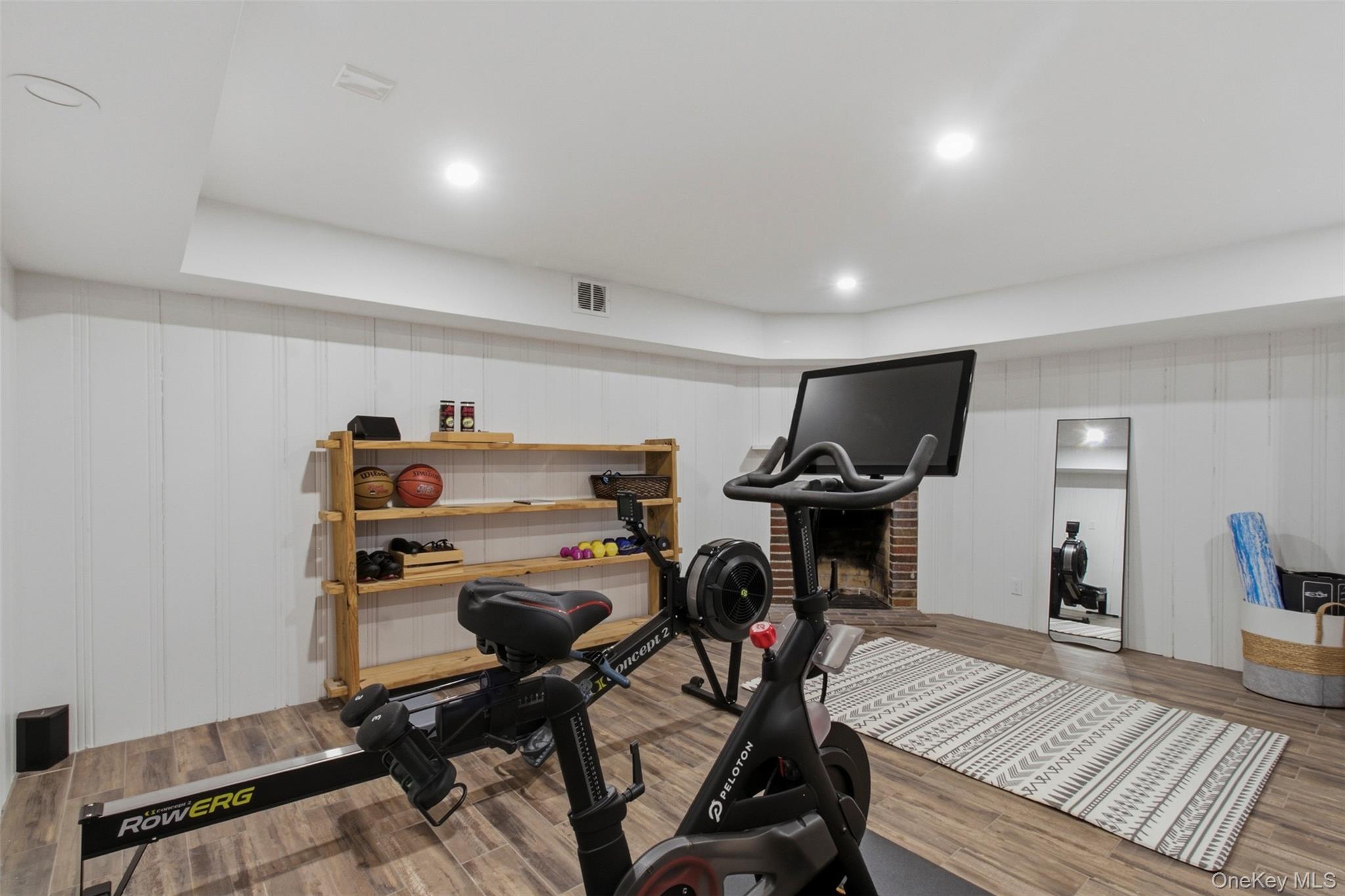 9 Rye Road Rye, NY 10580 - Photo 36 of 50 Partially finished basement with gym and dog washing station.