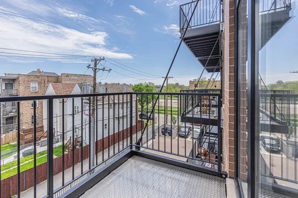 a view of a balcony