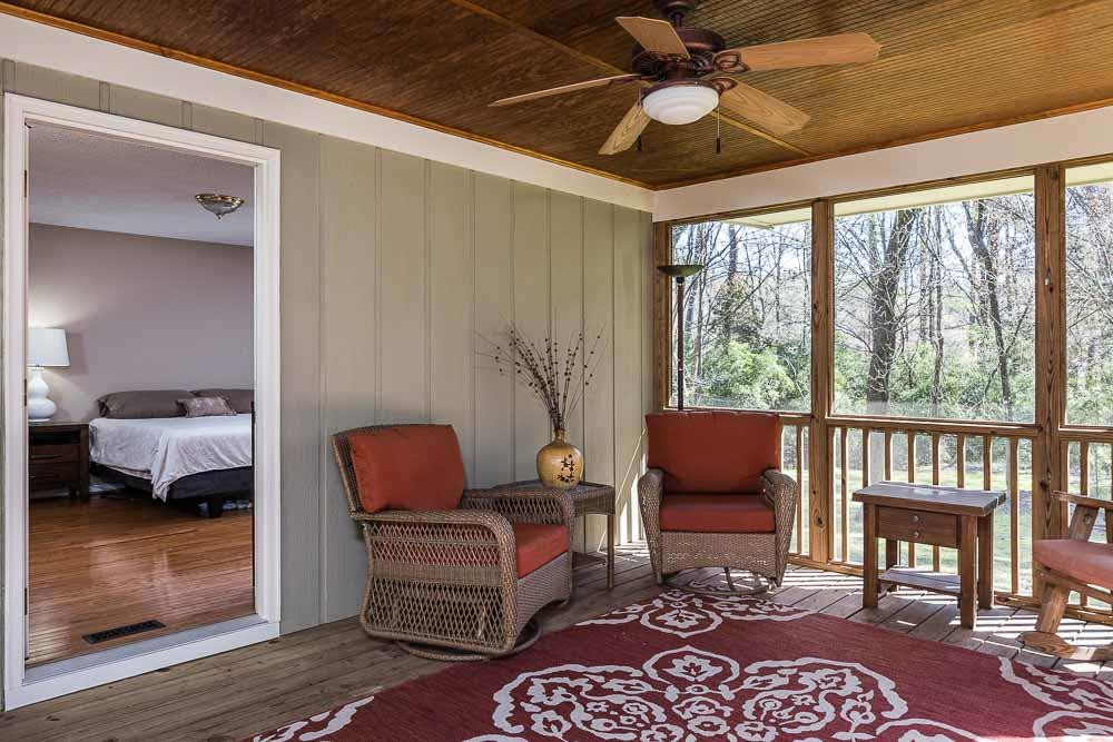4904 Fallbrook Circle Raleigh, NC 27604 - Photo 14 of 30 Private screen porch off the primary bedroom. Private screen porch