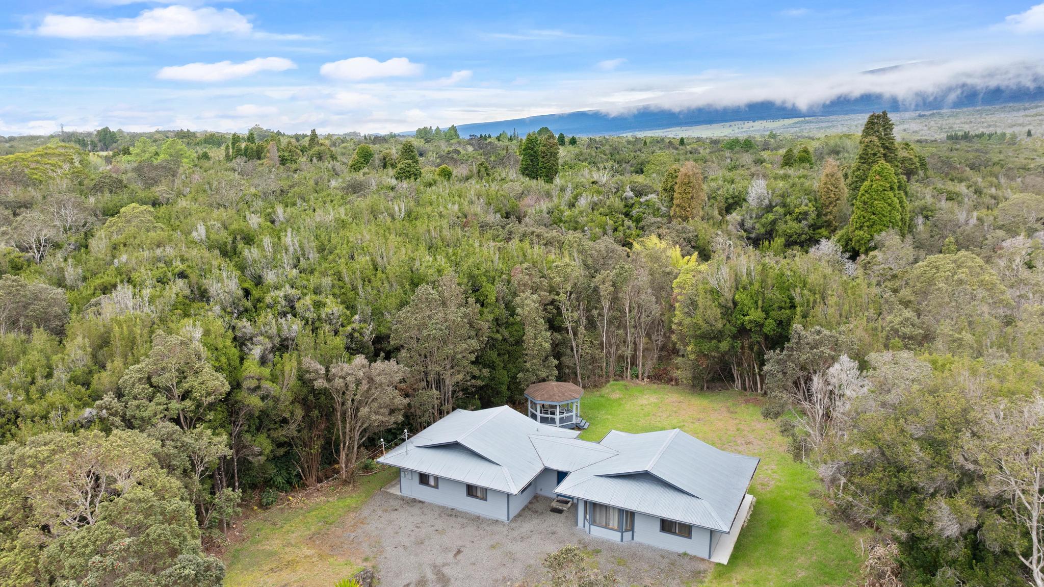 99-1817 Painiu Loop Volcano, HI 96785 - Photo 26 of 30 an aerial view of a house with a yard