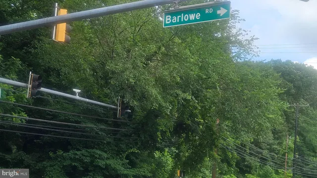 a view of a street sign on a road