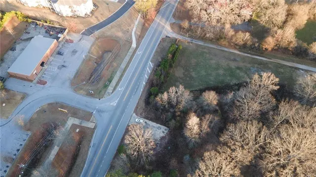 a view of a yard of a house