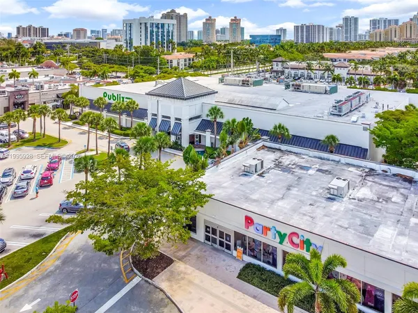 a view of city with tall buildings