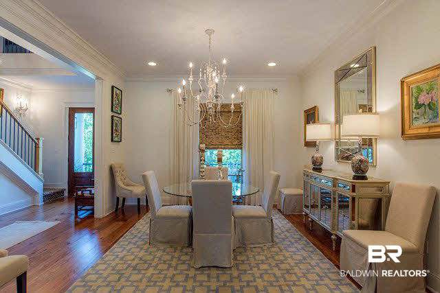 32576 Whimbret Way Daphne, AL 36527 - Photo 17 of 25 Very Large Dining Room and Antique Farmhouse Style Chandelier