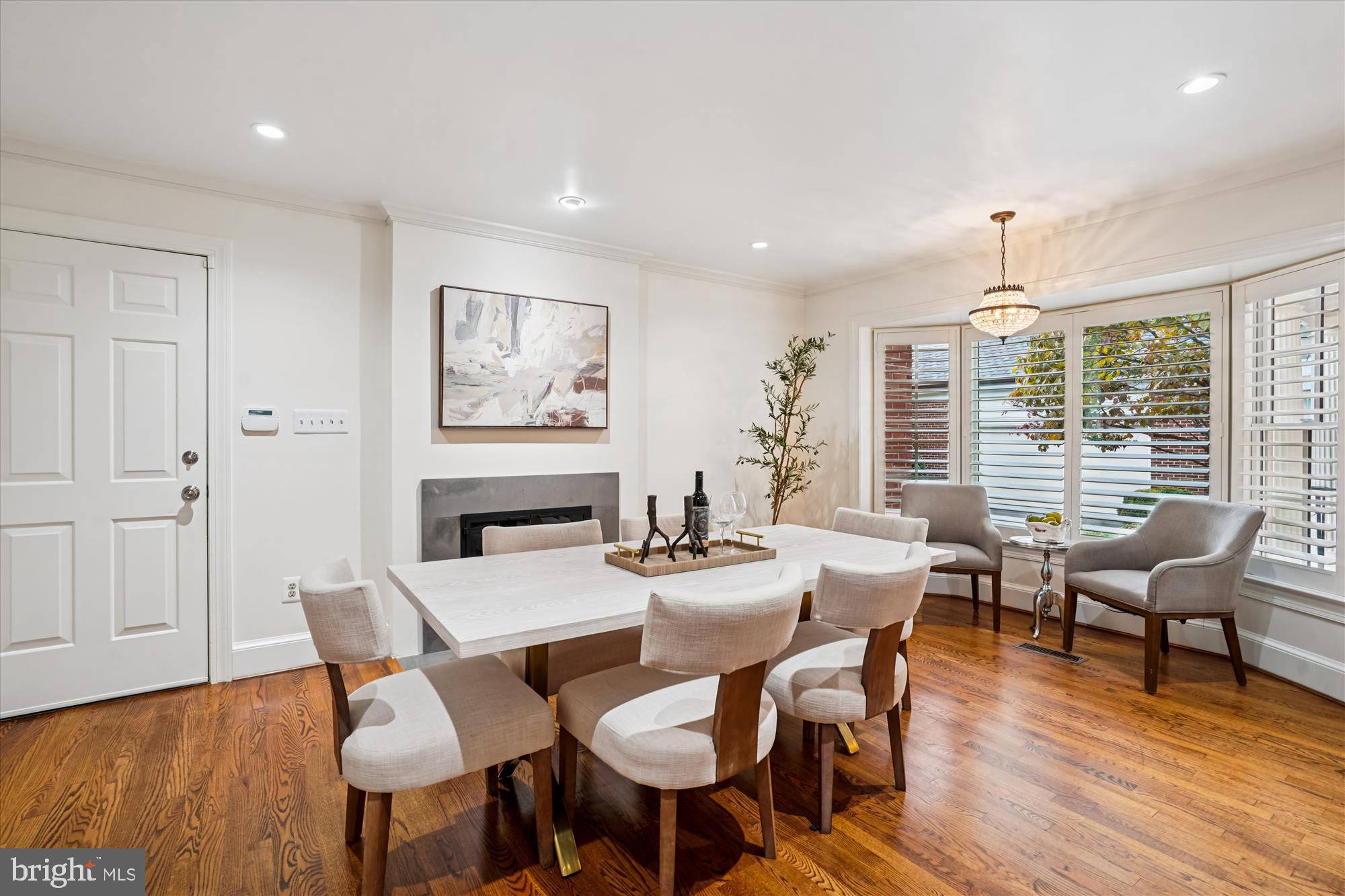 7252 Evans Mill Road McLean, VA 22101 - Photo 21 of 89 a dining room with furniture window and wooden floor