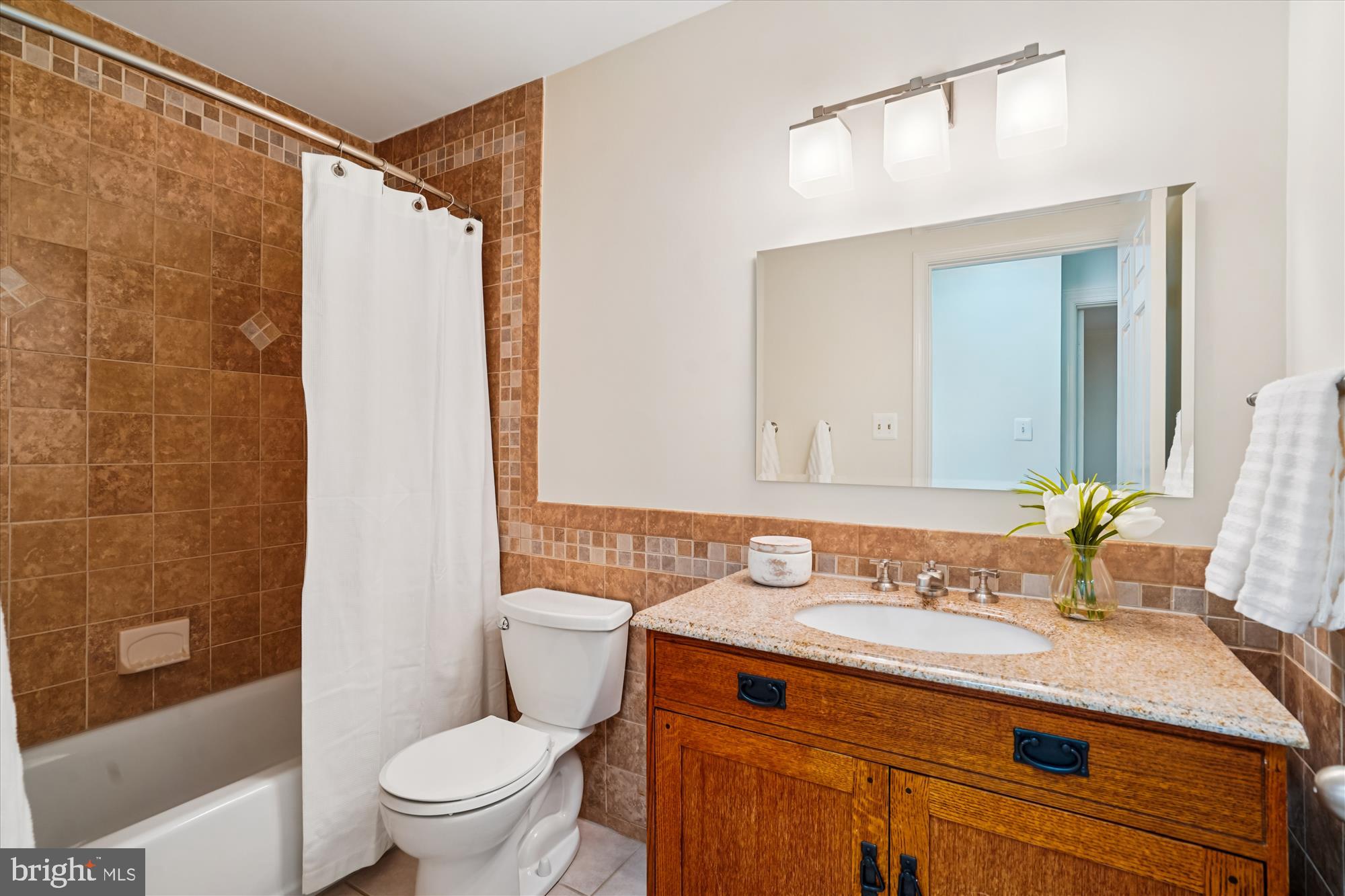 7252 Evans Mill Road McLean, VA 22101 - Photo 34 of 89 a bathroom with a sink and a mirror