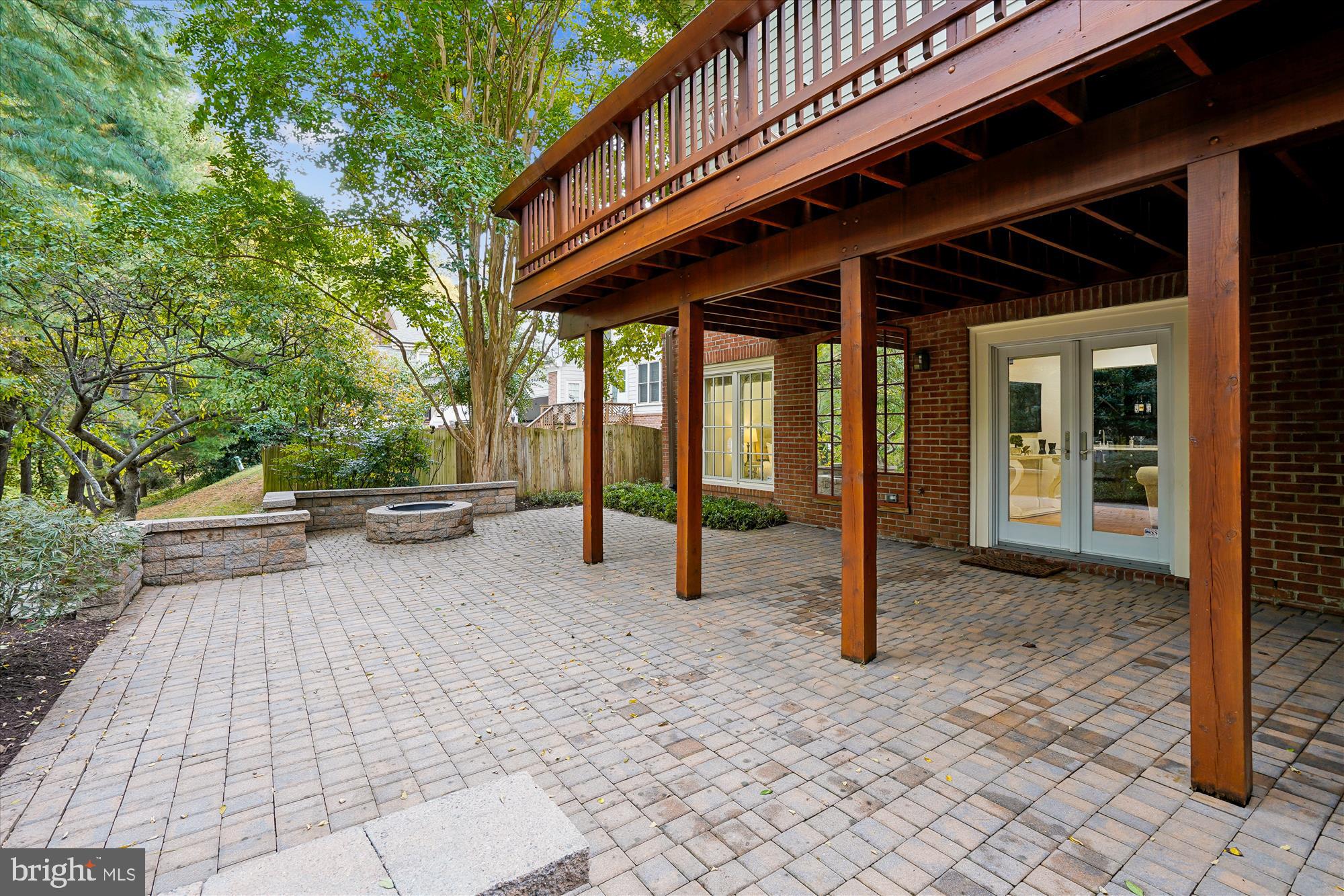 7252 Evans Mill Road McLean, VA 22101 - Photo 55 of 89 Lower level paved patio with firepit
