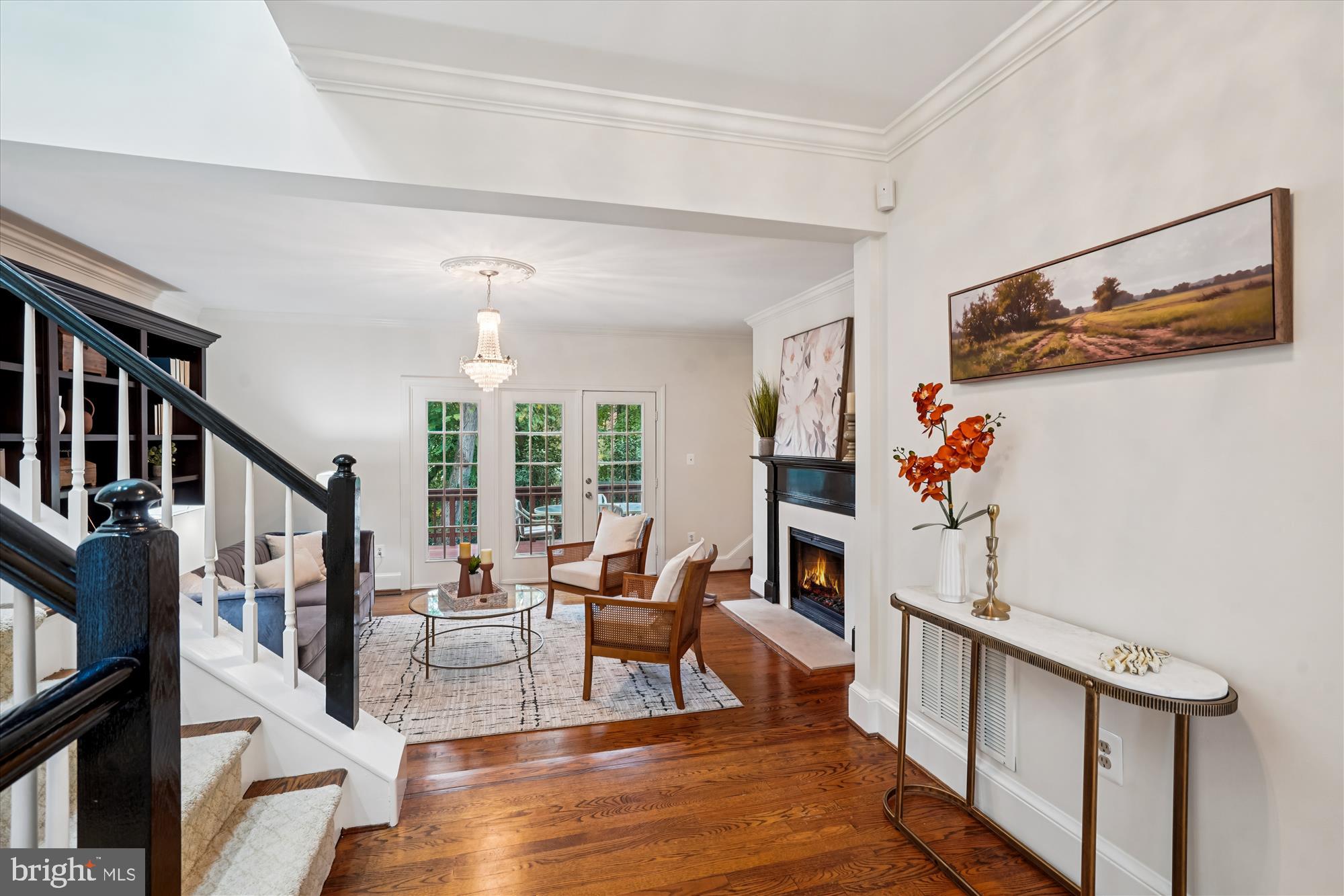 7252 Evans Mill Road McLean, VA 22101 - Photo 6 of 89 a living room with furniture and a fireplace