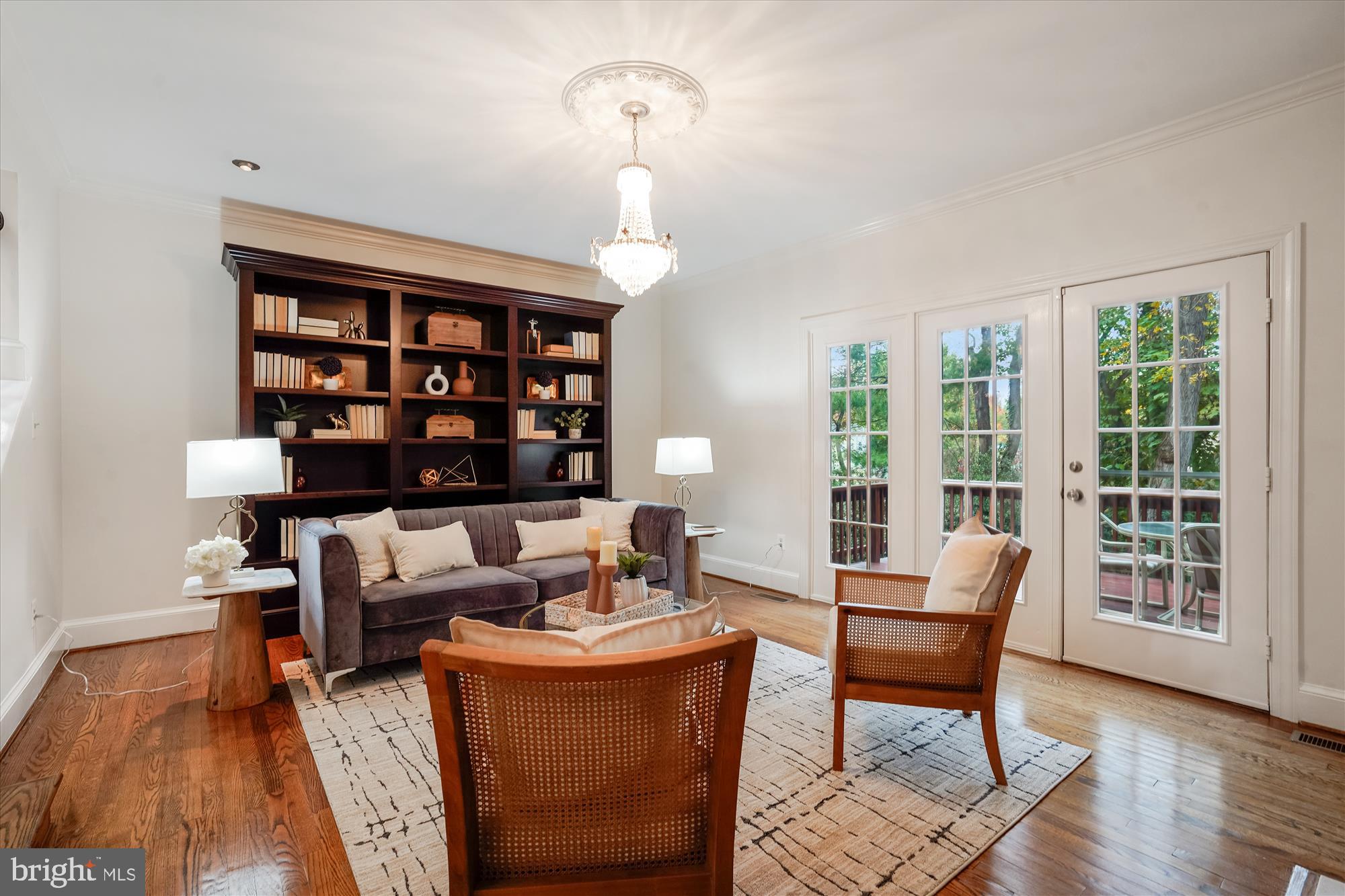 7252 Evans Mill Road McLean, VA 22101 - Photo 9 of 89 a living room with furniture and a wooden floor