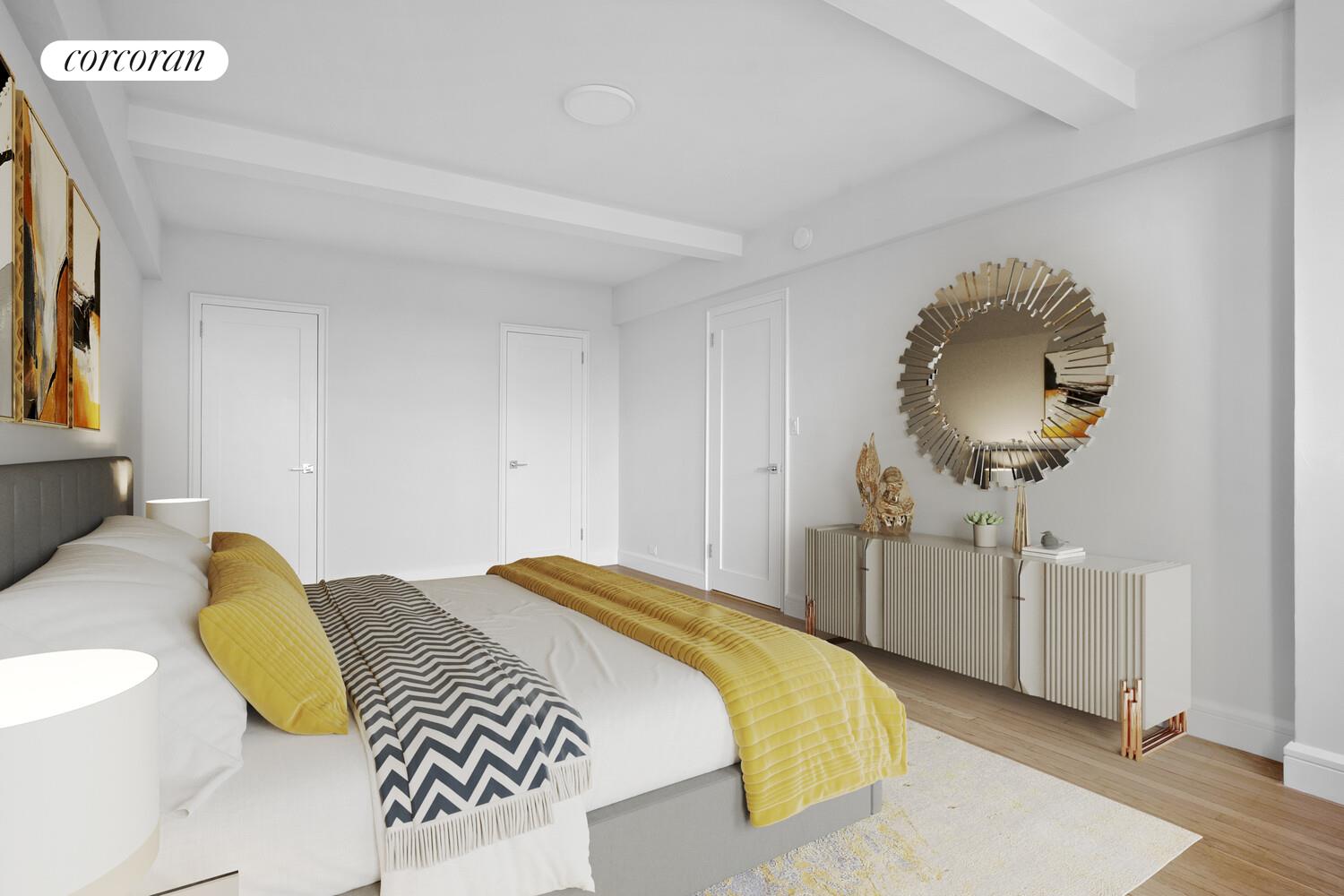 100 Riverside Drive, Unit 7B Manhattan, NY 10024 - Photo 10 of 11 a bedroom with a bed and dresser