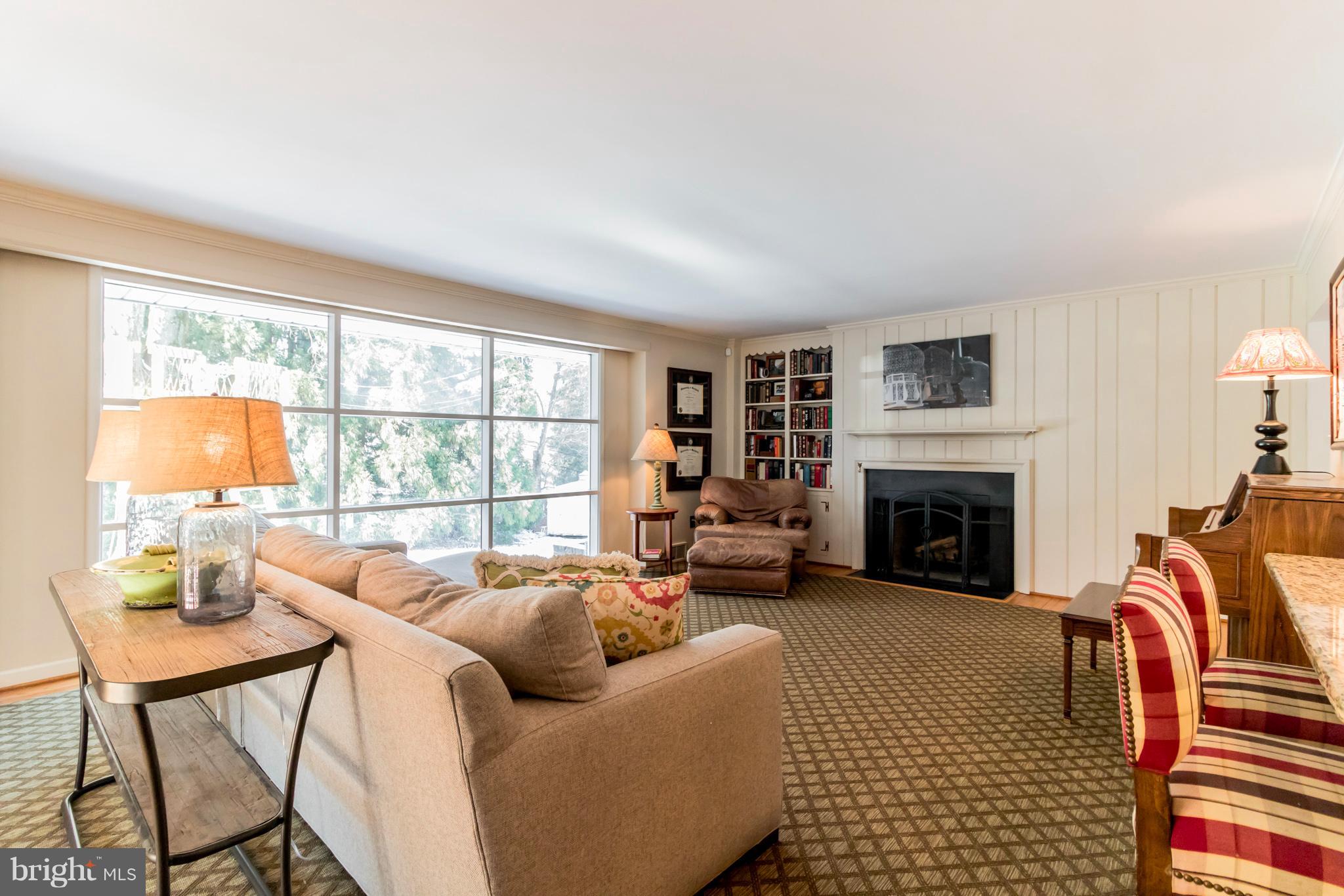 106 Orchard Road Paoli, PA 19301 - Photo 2 of 29 Spacious living room overlooks private yard