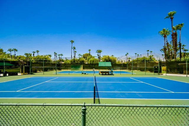a view of a tennis court