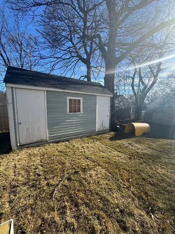 a backyard of a house