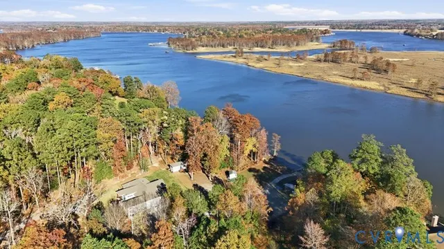 a view of a lake with a mountain view