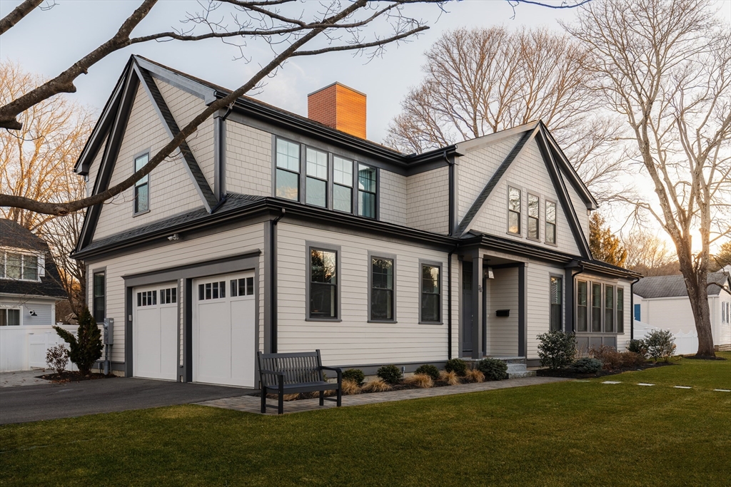36 Patton Road Wellesley, MA 02482 - Photo 21 of 24 a front view of a house with a yard