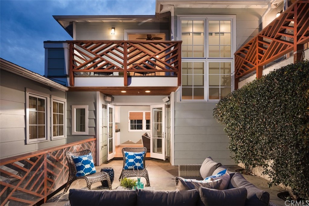a outdoor living space with furniture and garden view