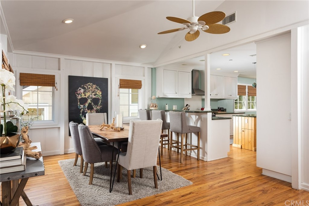 107 High Drive Laguna Beach, CA 92651 - Photo 6 of 35 a view of a dining room with furniture and wooden floor