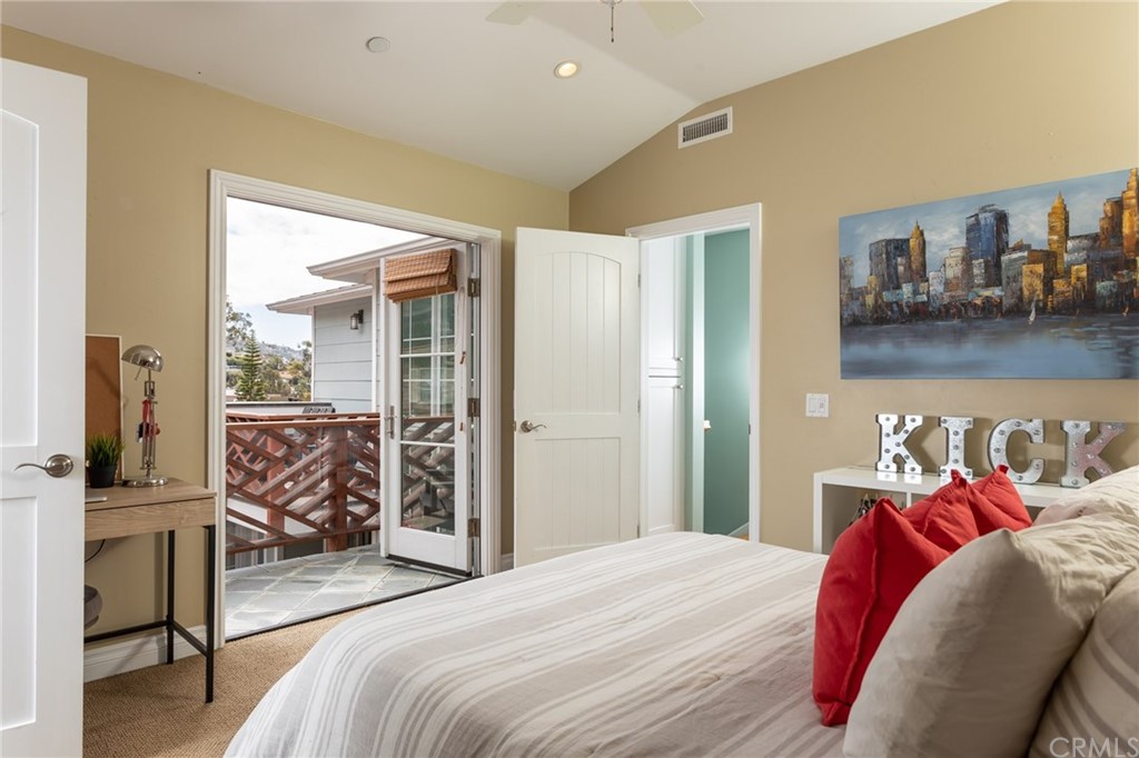 107 High Drive Laguna Beach, CA 92651 - Photo 9 of 35 a bedroom with bed and walk in closet