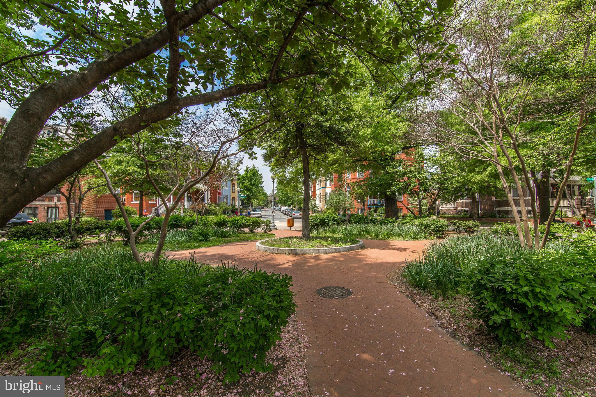 1849 3rd Street Northwest Washington, DC 20001 - Photo 20 of 23 a view of a street with a houses on both side of the road
