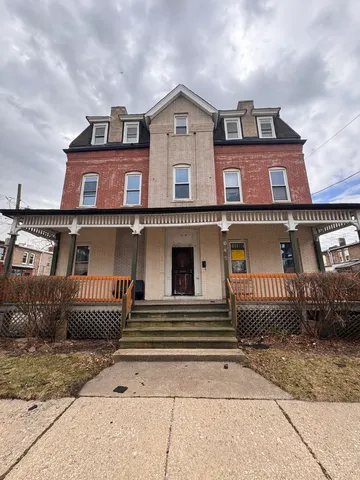 a front view of a house
