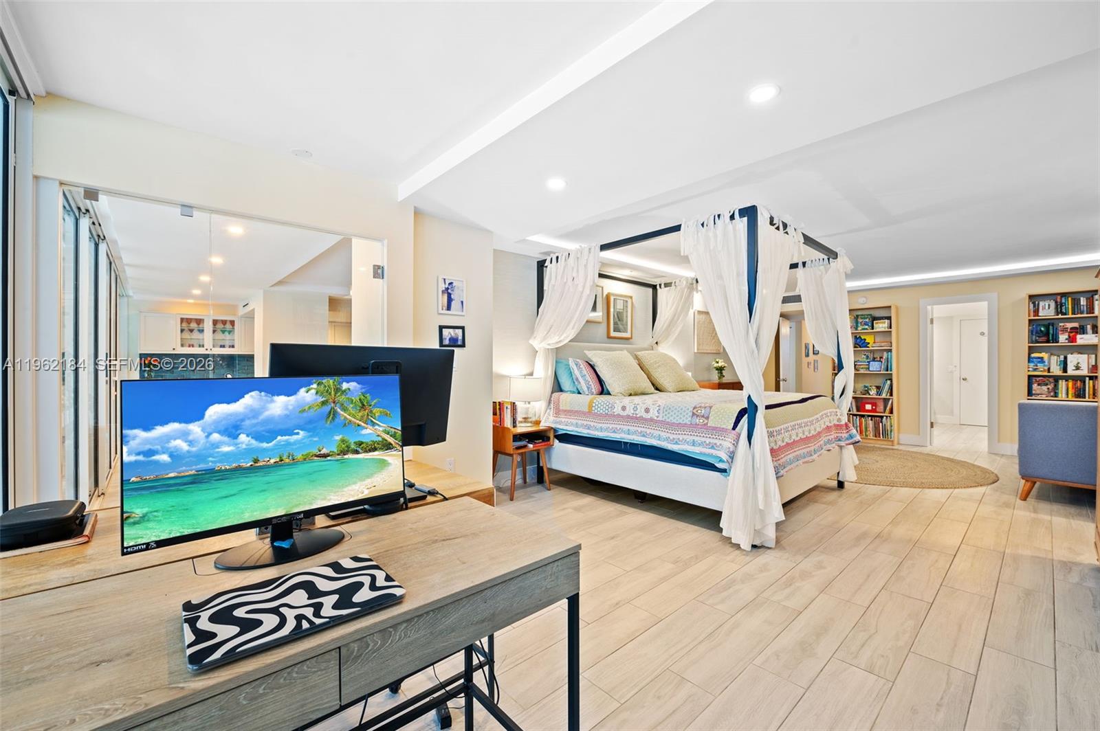 600 Grapetree Drive, Unit 3DS Key Biscayne, FL 33149 - Photo 11 of 33 a bedroom with furniture and a rug