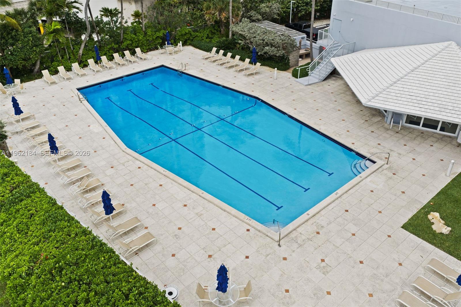 600 Grapetree Drive, Unit 3DS Key Biscayne, FL 33149 - Photo 26 of 33 an aerial view of a house with a yard