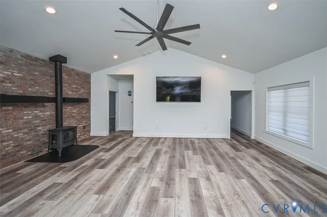 a view of wooden floor