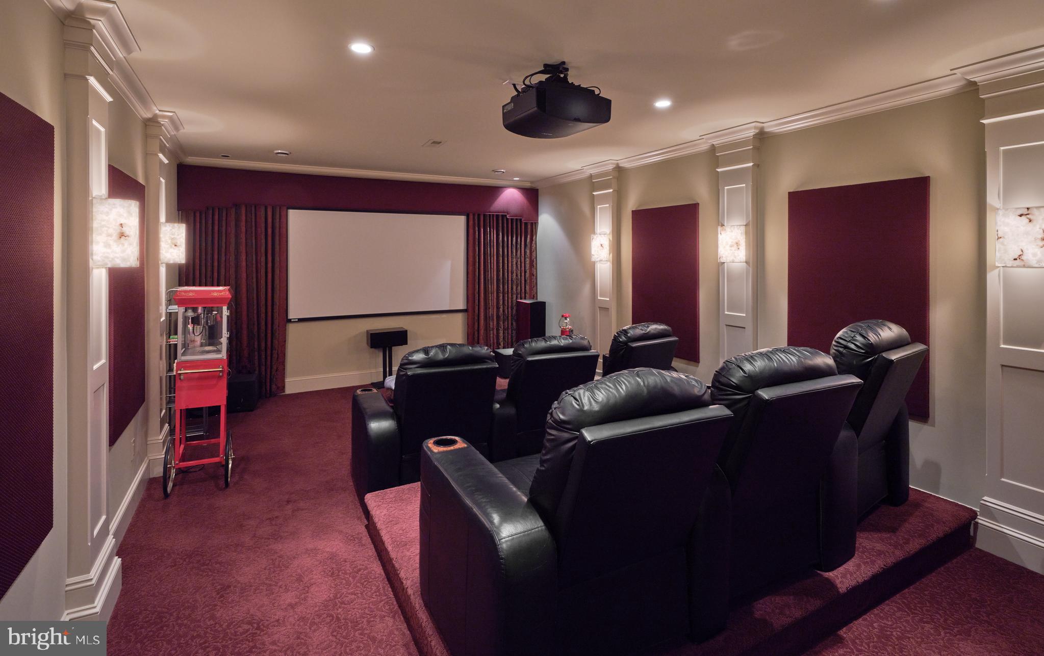 6020 Atkinson Road New Hope, PA 18938 - Photo 52 of 87 a living room with furniture and a projector screen