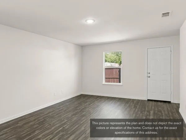a view of kitchen with wooden floor