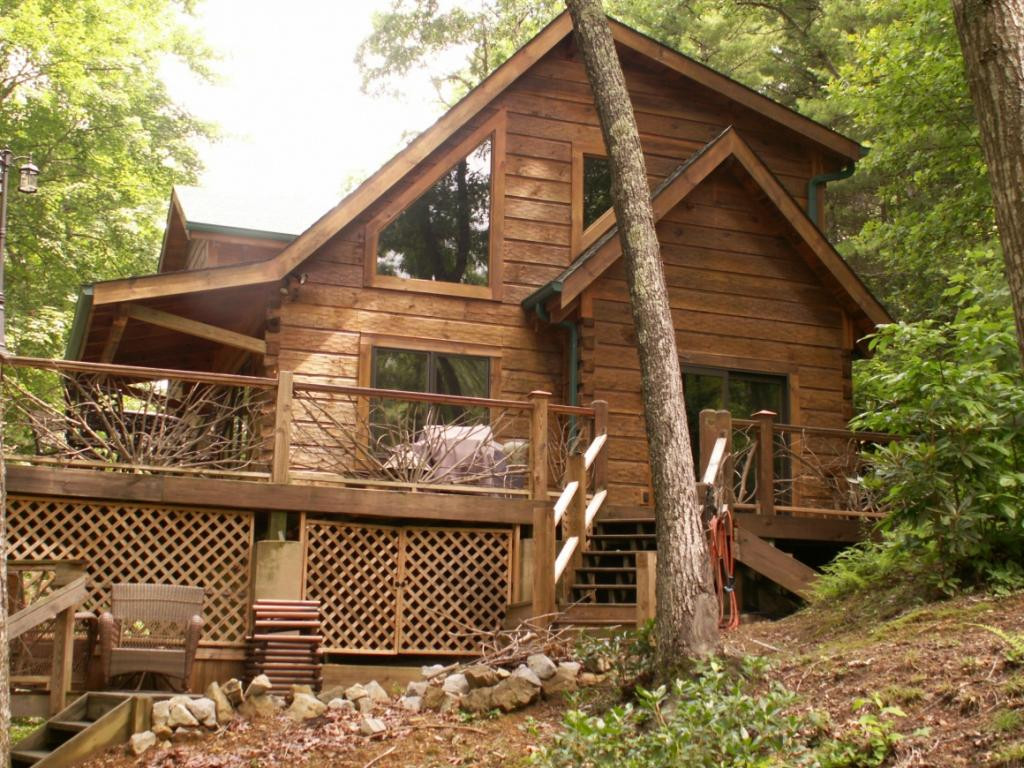 563 Cove Ridge Road Butler, TN 37640 - Photo 32 of 36 CABIN VIEW TWO SIDE ELEVATION
