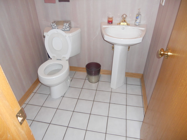 97 Monee Road Park Forest, IL 60466 - Photo 14 of 25 a bathroom with a sink toilet and a mirror