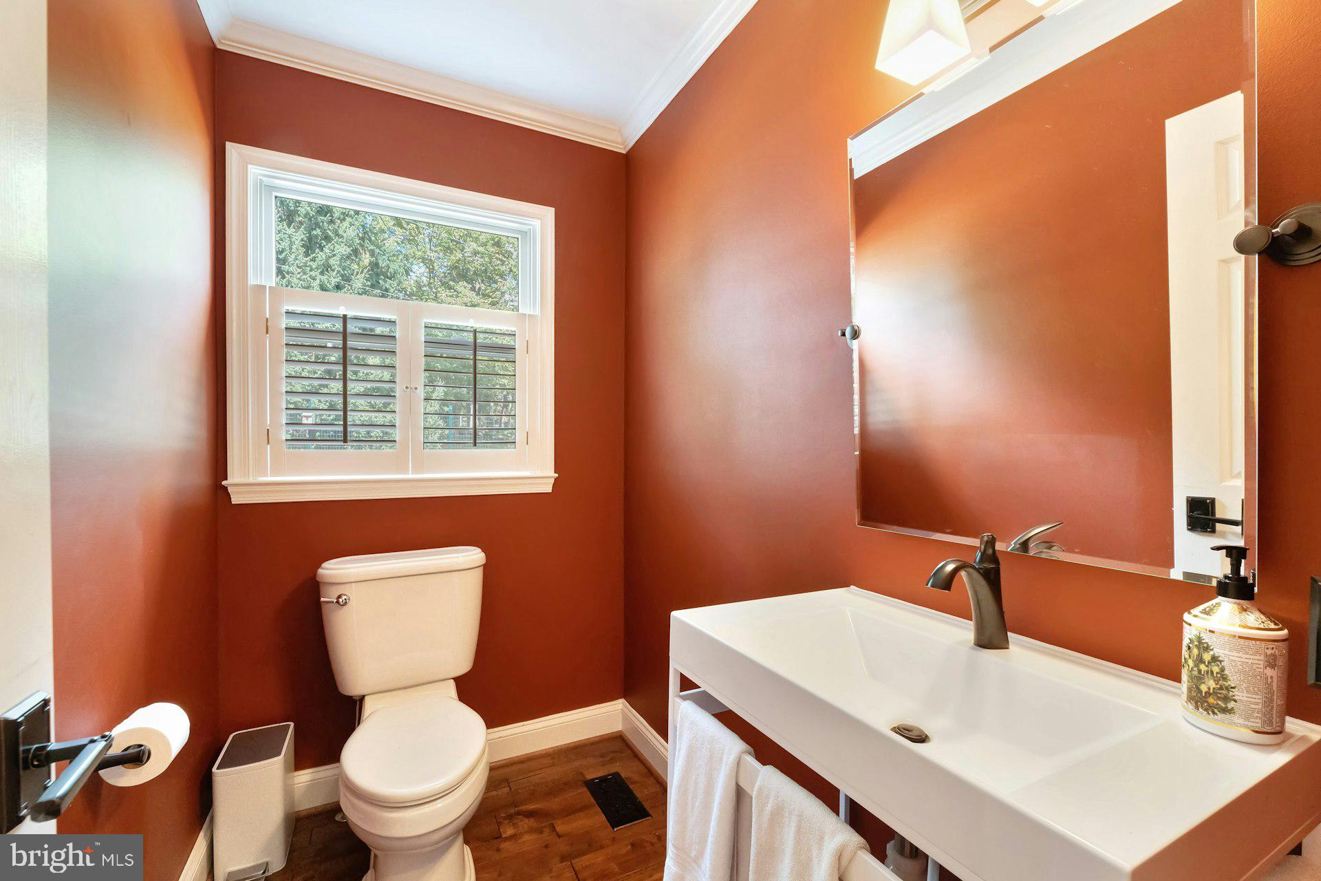 16555 Old Waterford Road Paeonian Springs, VA 20129 - Photo 36 of 92 a bathroom with a toilet sink and mirror