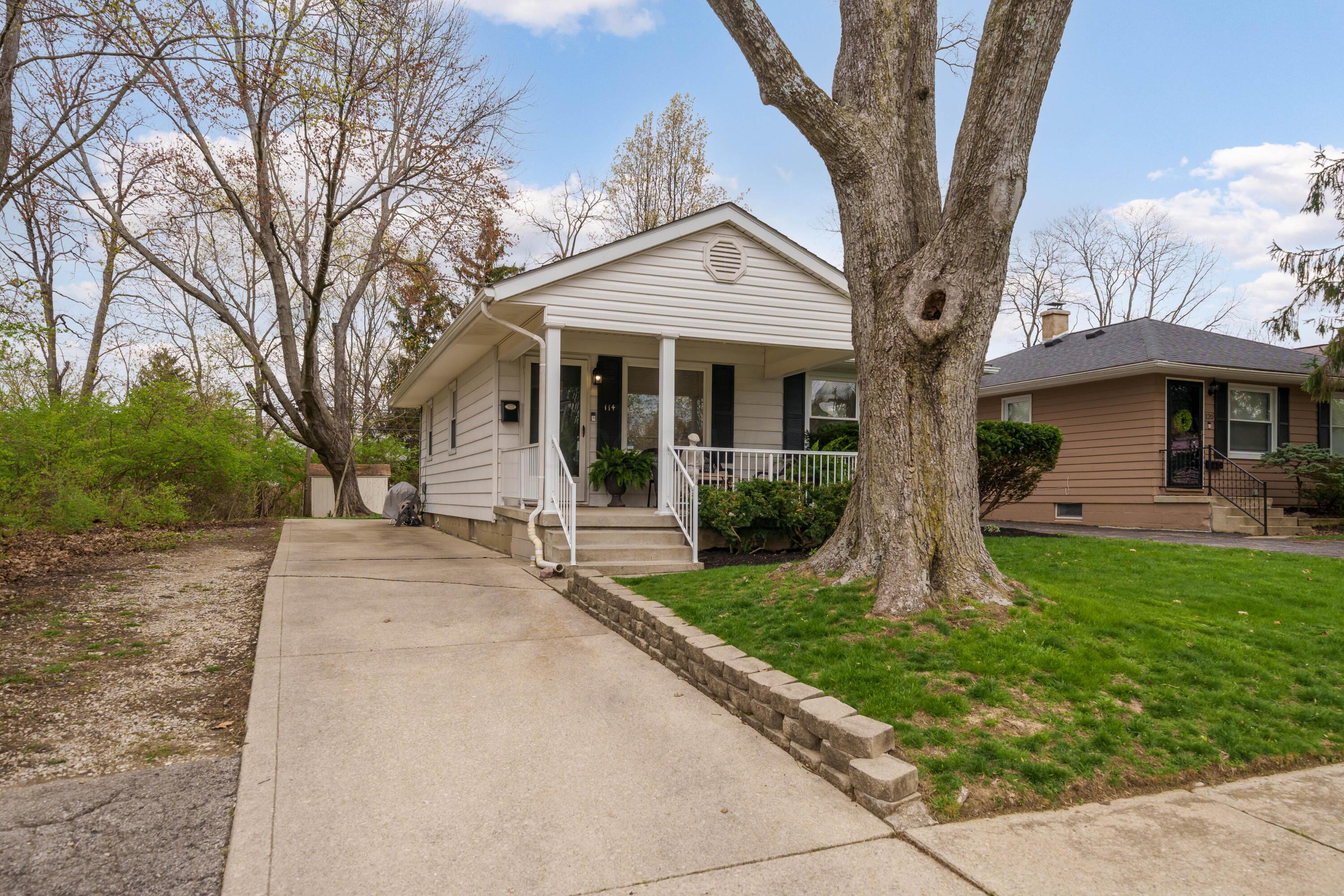114 Chase Road Columbus, OH 43214 - Photo 2 of 35 Front Exterior with Concrete Driveway