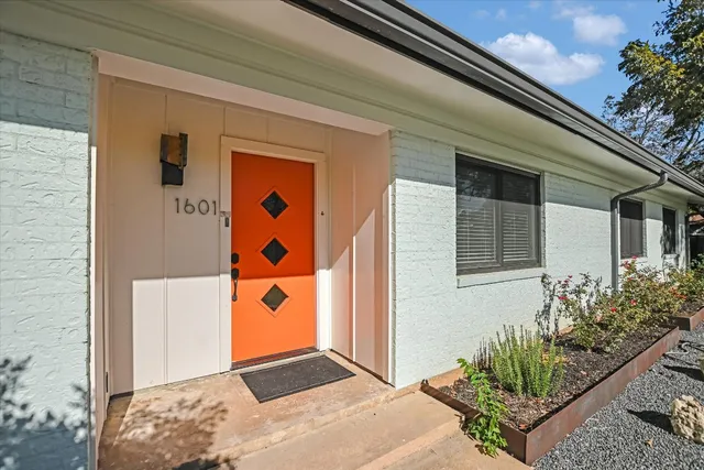 a front view of a house