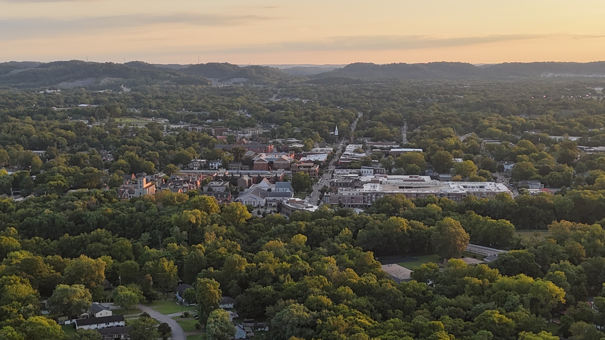 320 Liberty Pike, Unit 214 Franklin, TN 37064 - Photo 41 of 53 an aerial view of residential houses with outdoor space and trees