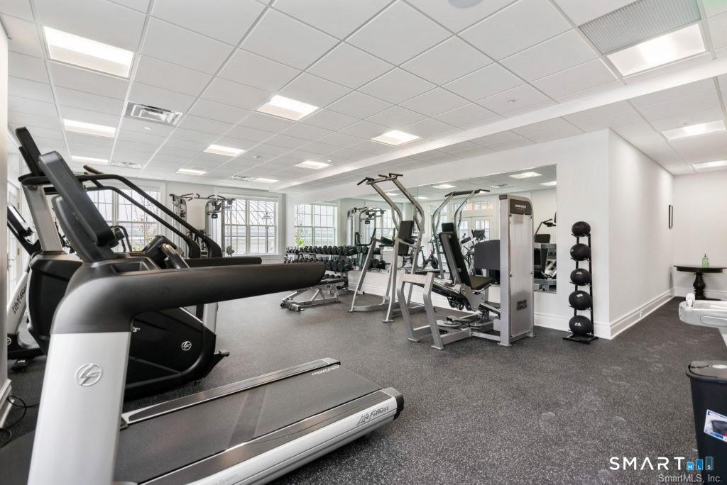 66 High Street, Unit 38 Guilford, CT 06437 - Photo 34 of 40 a view of a room with gym equipment