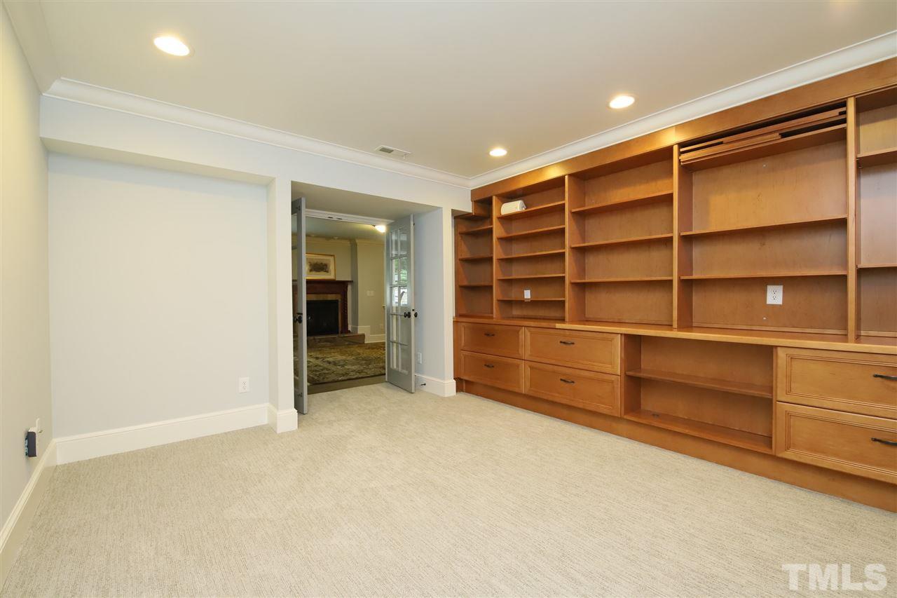 3411 Dover Road Durham, NC 27707 - Photo 19 of 29 French doors from the family room open up to a multipurpose room, that could be an office or playroom.