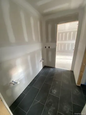 a bathroom with a window