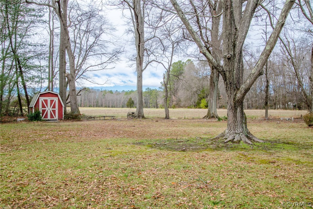 112 Beverly Road Ashland, VA 23005 - Photo 18 of 20 Tranquil back yard with view of neighboring farm